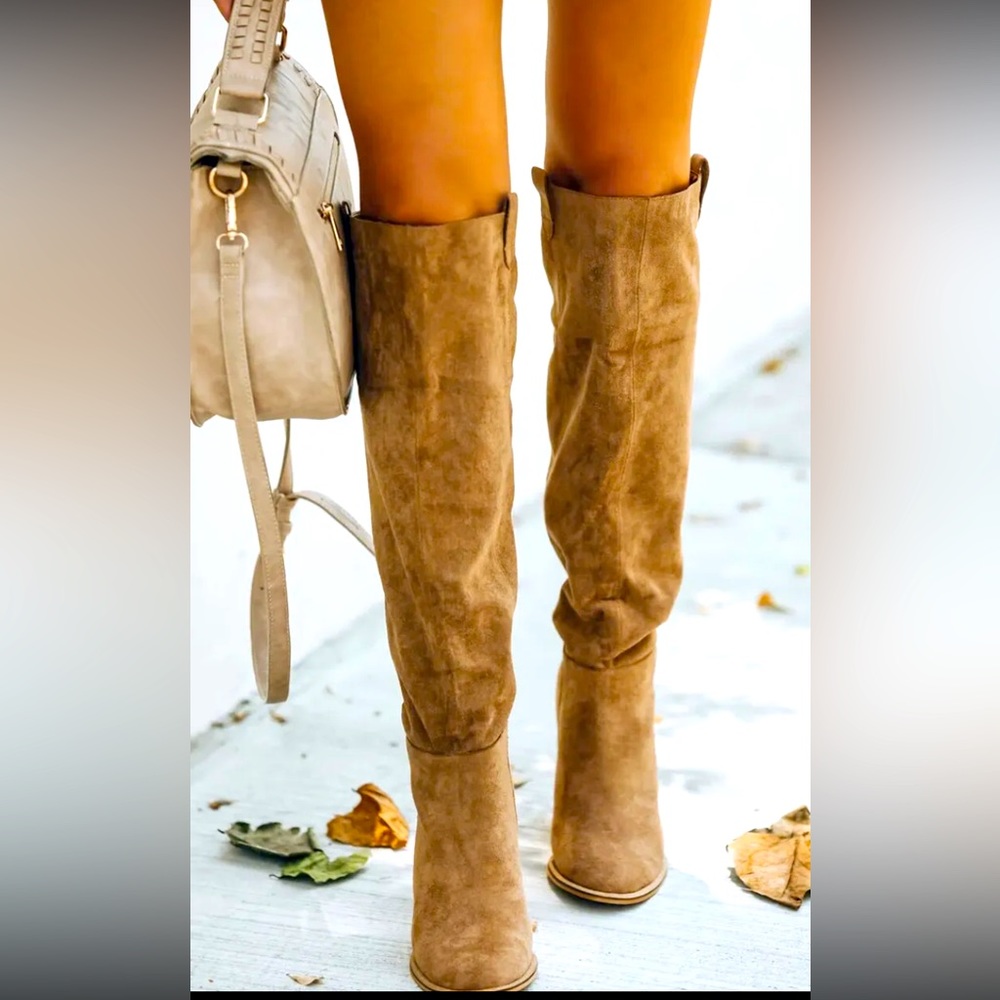 VICI SAINT SLOUCH BOOT - CAMEL - size 8.5 Womens